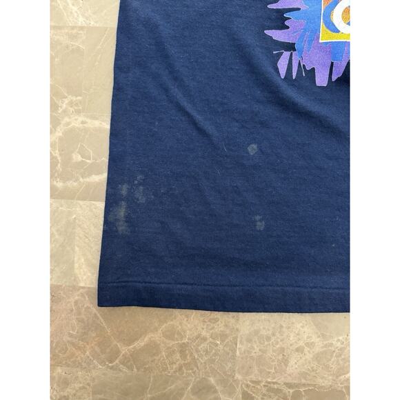 Atlanta Olympics 1996 Vintage Navy Blue T-Shirt Tee Size L Olympiad - Picture 5 of 11
